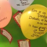 Een bijzondere ballon uitnodiging kinderfeestje