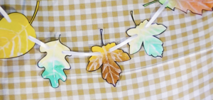 Een herfst slinger knutselen van papier